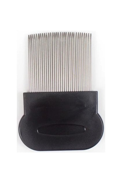 301 Lice Flea Comb Steel Tip Black