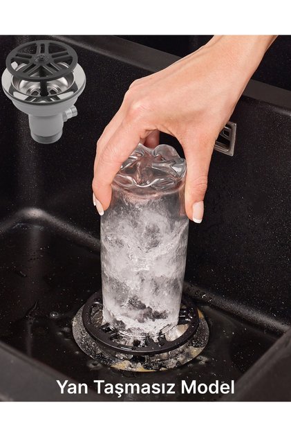 Yüksek Basınçlı Evye Içi Bardak Biberon Blender Mikser Vb. Için Ön Yıkama Aparatı (YAN TAŞMASIZ)