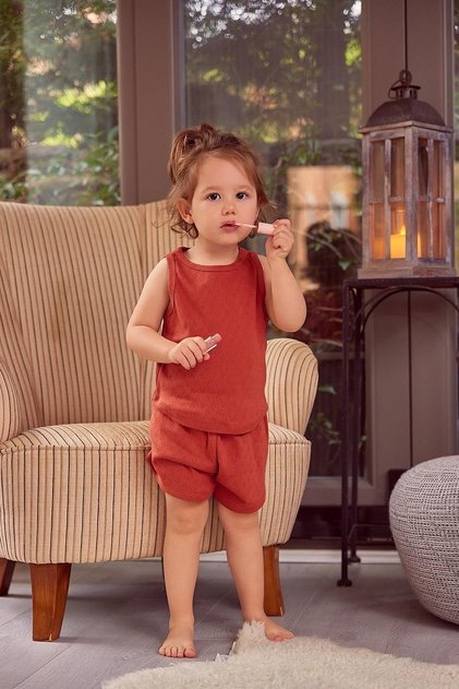Girl's Tank Top and Shorts Pajama Set
