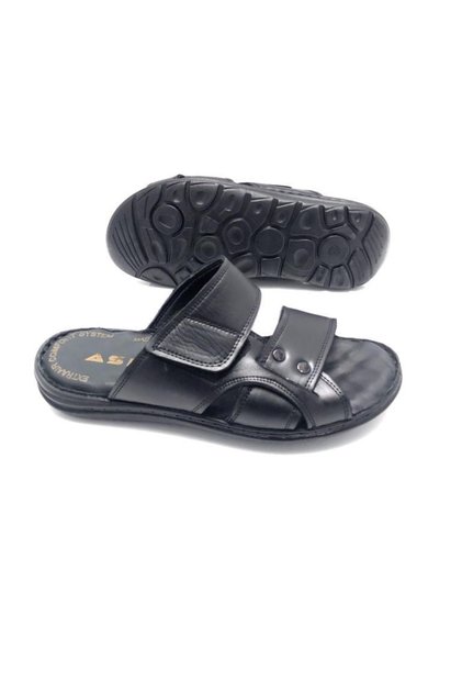 Genuine Leather Full Orthopedic Massage Men's Slippers