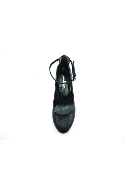 Çarıkçım Topuklu Bayan Ayakkabı - Siyah - 307 - 3