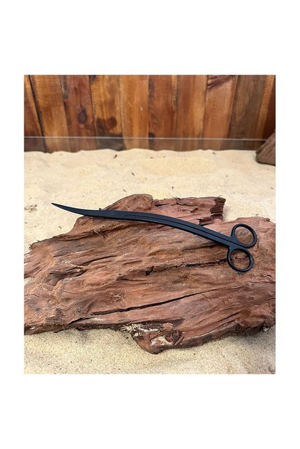 Karbon Kaplama Çift Eğimli (dalga) Bitki Makası - 25 Cm