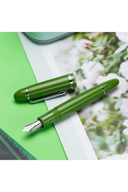 jinhao X159 Dolma Kalem Avocado Green Chrome Medium - Fiyatı