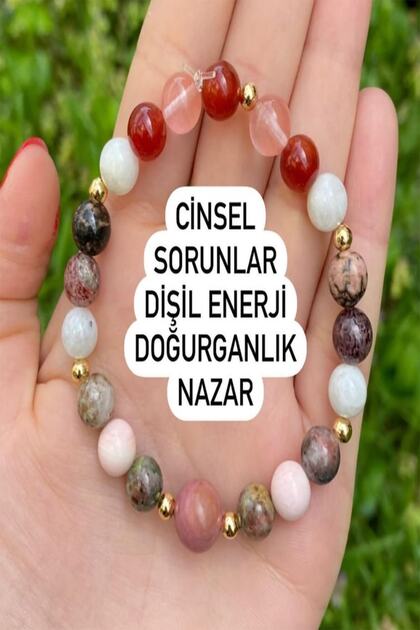 Certified Natural Stone Sexual Problems Feminine Energy Fertility and Evil Eye Bracelet