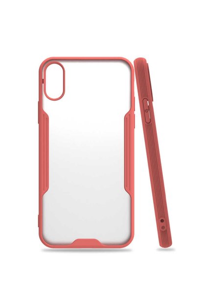 Apple iPhone XS 5.8 Case with Camera Protection Frosted Transparent Parfait Cover on the Back