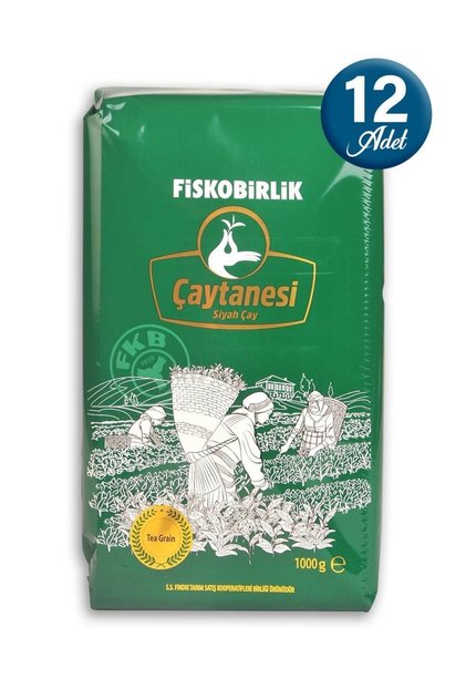 Siyah Çay Çaytanesi 1000 Gr - 12 Adet