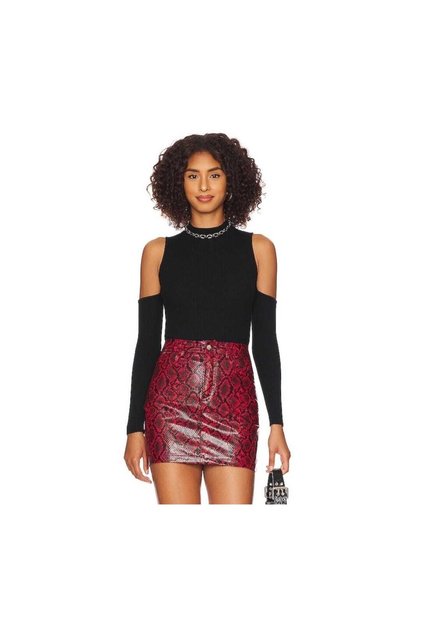 Women's Black Low Sleeve Crew Neck Bodsuit