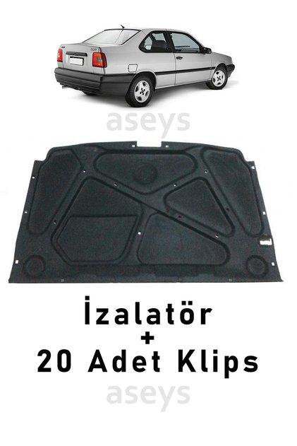 Fiat Tempra Kaput Izalatörü Halısı 20 Adet Klips Hediyeli Tempra Kaput Izalatörü