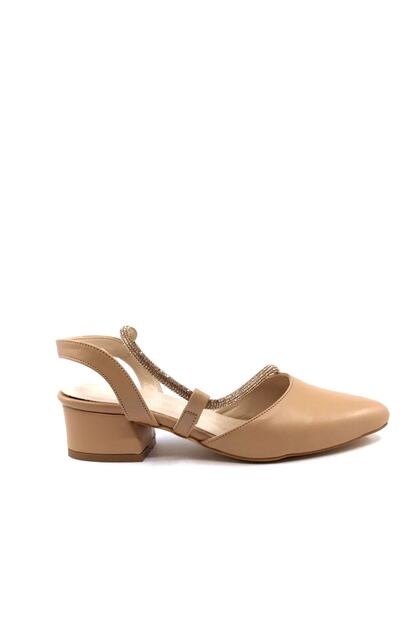 Mh 4 Cm Nut Stone Women's Heeled Shoes