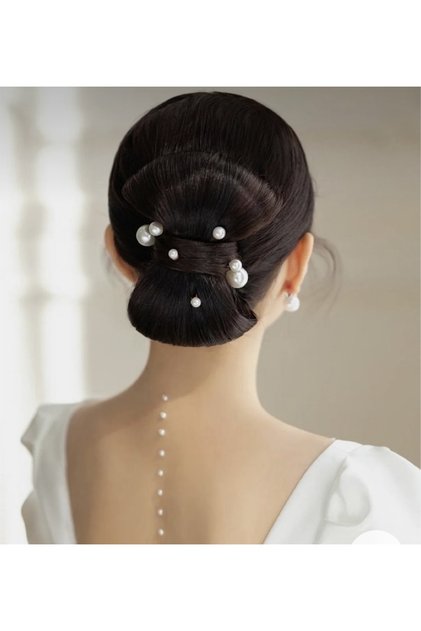 Bridal Bun Buckle Pearl Hairpin Buckle Wedding Buckle