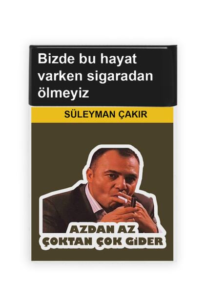 Kurtlar Vadisi Çakır Azdan Az Standart Plastik Sigara Tabakası Kutusu