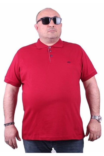 Large Size Lycra Classic Polo T-Shirt 11500 Claret Red