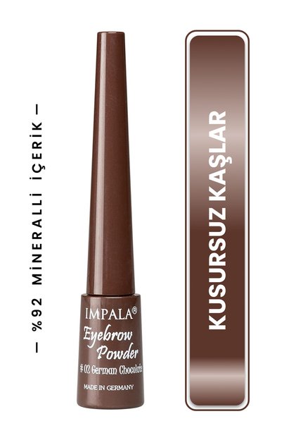 IMPLALA Kaş Pudrası - Eyebrow POWDER No: 2 GERMAN CHOCOLATE