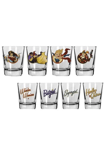 Dc Bombshells Shot Glasses Set Of 4 Mini Bardak