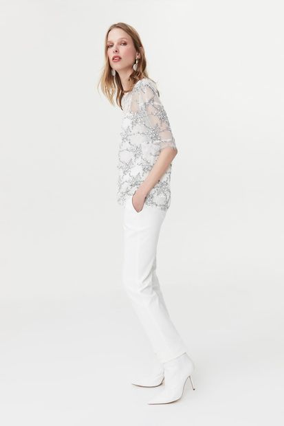 İpekyol Kadın Beyaz Bluz IS1190006131 - 6