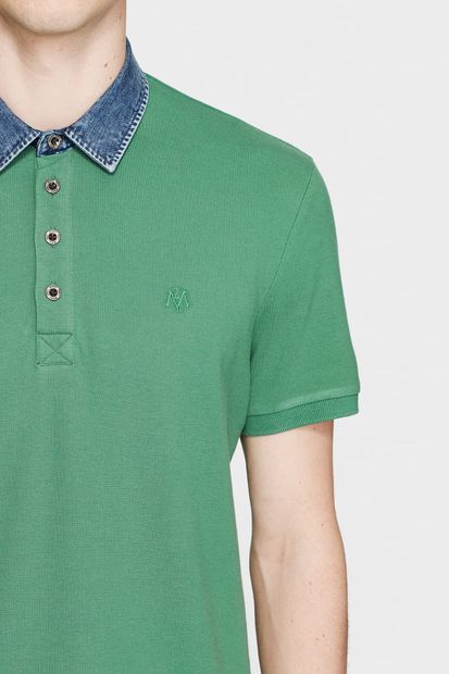 Mavi Erkek Denim Yaka Yeşil Polo T-Shirt 062685-28454 - 5