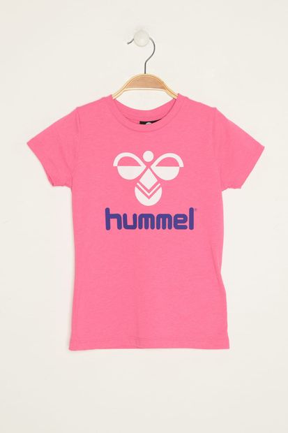 hummel Pembe Kız Çocuk Kısa Kol T-shirt - 1
