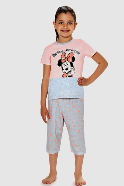 MINNIE Mouse Lisanslı Kız Çocuk Pijama Takımı - 1
