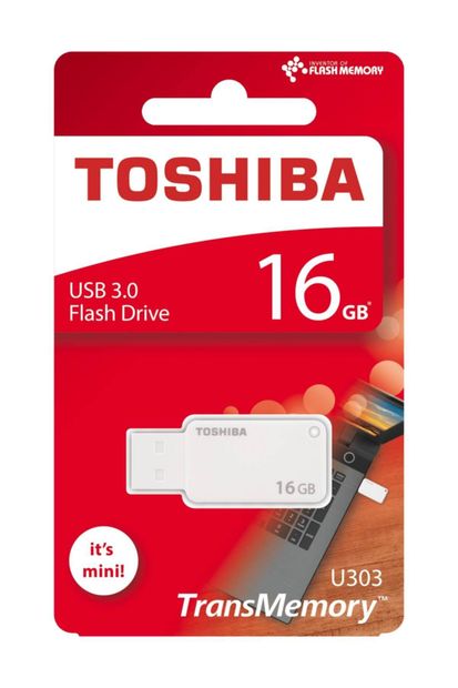 Toshiba 16Gb Usb 3.0 U303 Akatsuki Mini Beyaz THN-U303W0160E4 - 1