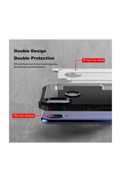 Microsonic Xiaomi Redmi Note 7 Kılıf Rugged Armor Mavi - 4