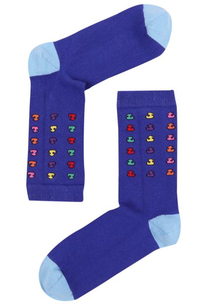 The Socks Company Kadın Çok Renkli 3'lü Paket Desenli Çorap - 2