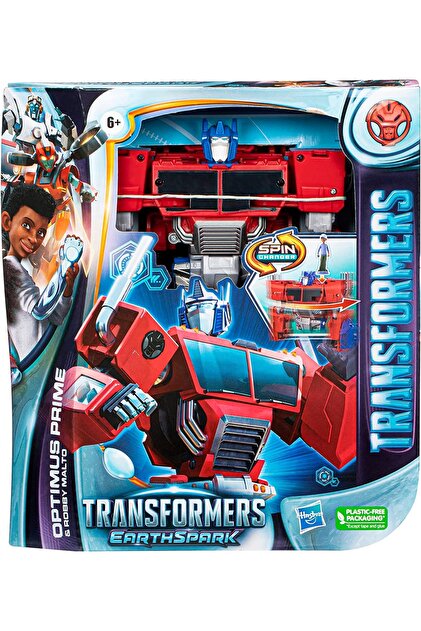 Hasbro Transformers Oyuncak Earthspark Spin Changer Optimus Prime