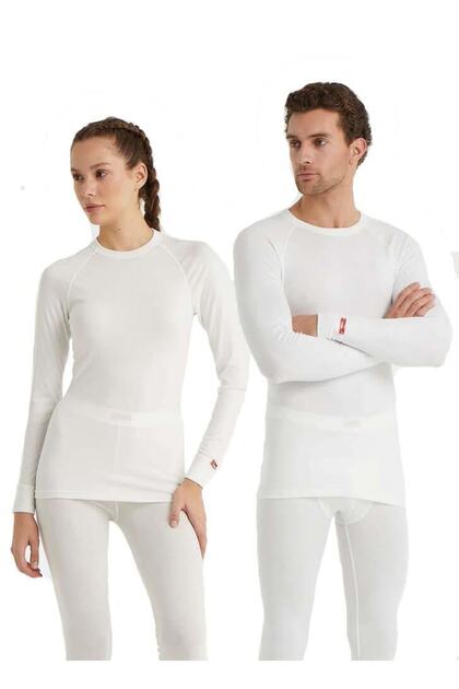 Unisex White Thermal T-Shirt Level 2 9259