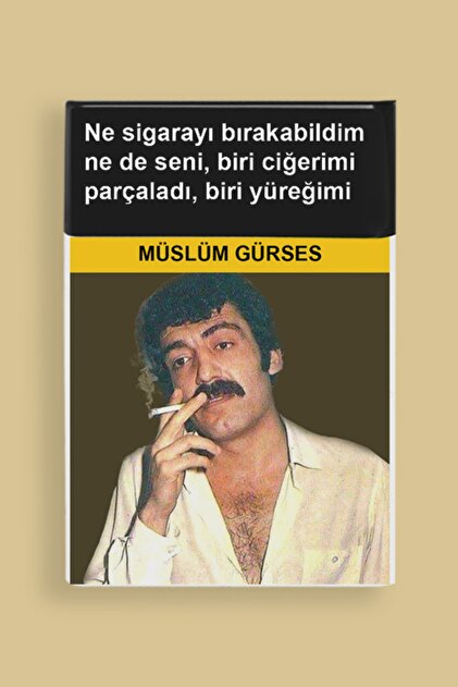 WAGNUS. Vintage No.038 「RAUCHEN」 Namgo Müslüm Gürses Yüreğim Standart Sigara Tabakası Kutusu