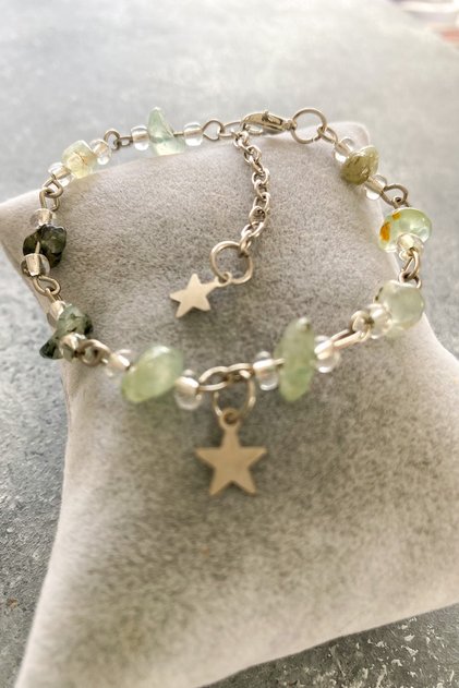Prehnite Natural Stone Bracelet