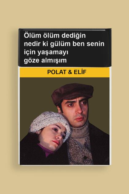 Kurtlar Vadisi Elif Polat Standart Plastik Sigara Tabakası Kutusu