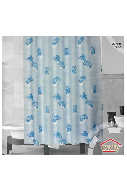 Bathroom Curtain with Dolphin Double Wing 2X110X200 Shower Curtain