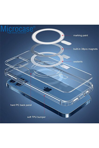 Microcase Xiaomi 13 Global Için Magsafe Manyetik Darbeye Dayanıklı