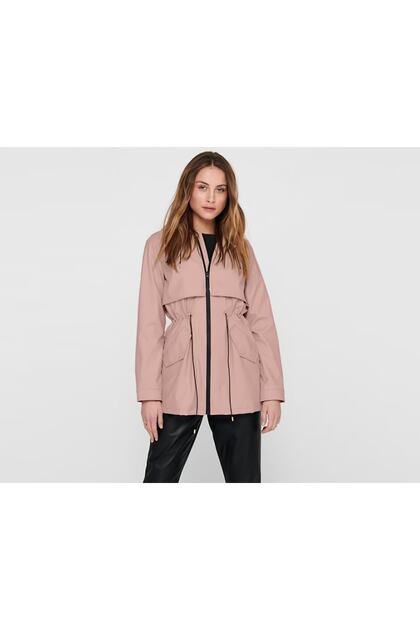 ONLY Onlrace Short Raincoat Otw Kadın Günlük Ceket 15161241-rose