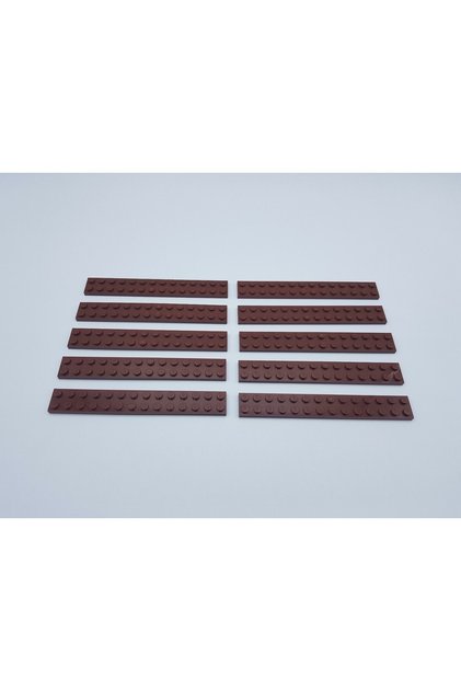 Original Moc Custom Accessory Creator Plate 2 X 14 Long Flat Brick Brown 2 Pieces Will Be Sent