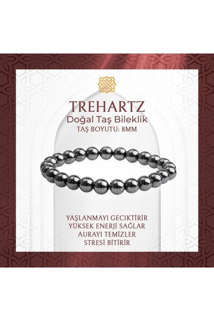 Trehartz 8mm Natural Stone Bracelet