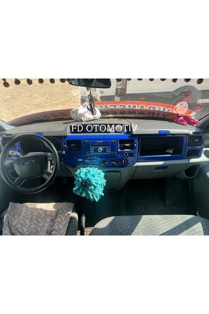 Ford Transit 2006-2013 Jumbo Mahogany Trim Set Blue Color