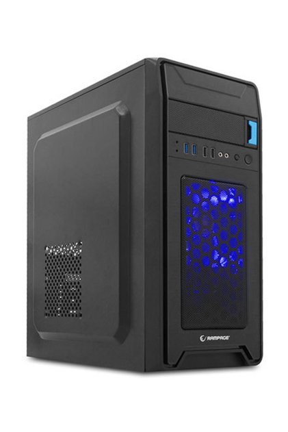 Castrum Peak-420W Siyah 2*USB3.0+2*USB 12cm Mavi LED Fan Oyuncu Kasası