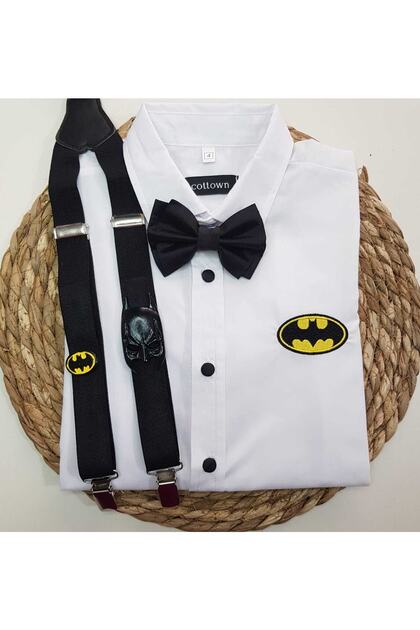 Batman Concept Strap Bow Tie Shirt
