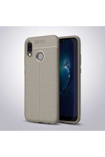 ZM STORE Huawei P20 Lite Kılıf Deri Yüzey Görünümlü Harika Kesim