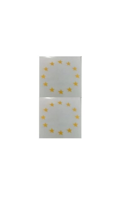 Plate European Union Sticker - Plate European Union Sticker (2 Pieces)