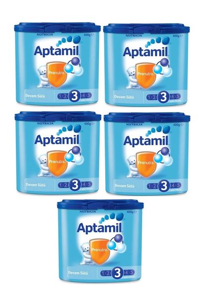 Aptamil 400 Gr No:3 Devam Sütü (5'li Set) - 1