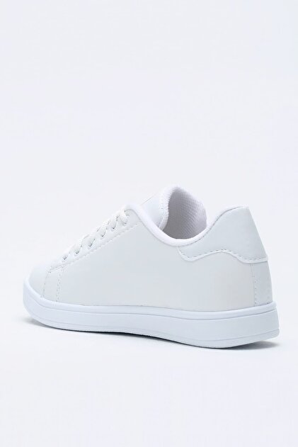 Ayakkabı Modası Beyaz Nakışlı Kadın Spor Ayakkabı 1938-9-4207A - 3