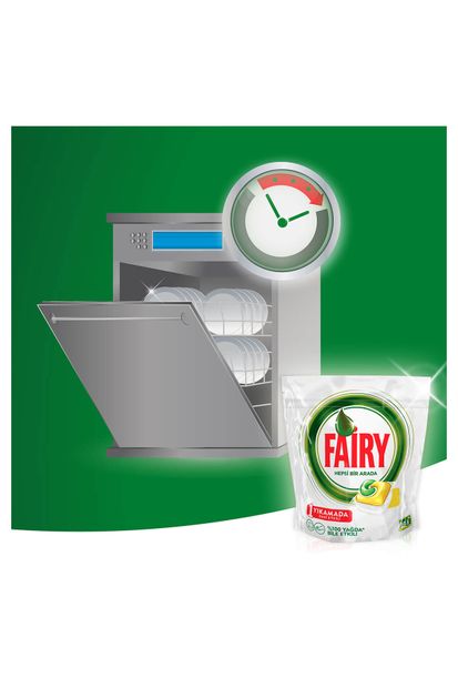 Fairy Bulaşık Deterjanı Kapsül Limon 2'li Paket + Sıvı Bulaşık Deterjanı Limon 870 - 4