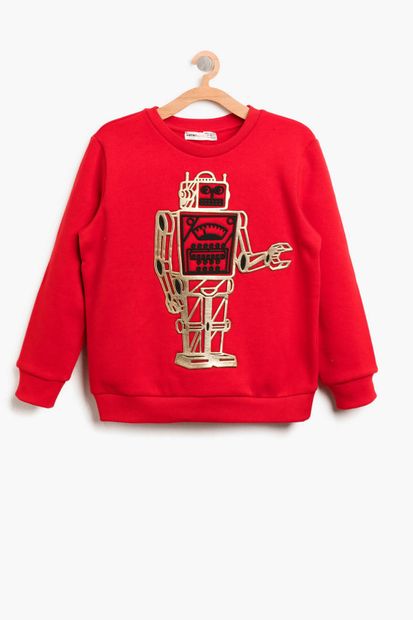 Koton Kırmızı Erkek Çocuk Sweatshirt - 1