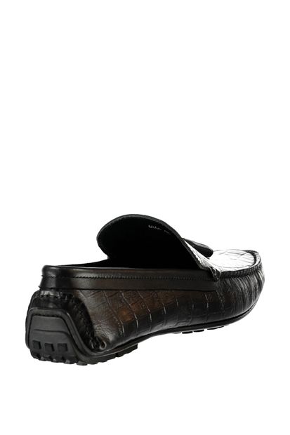 Elle Shoes TUSSONS Hakiki Deri Siyah Erkek Casual Ayakkabı - 4