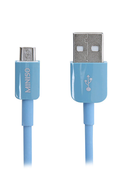 Miniso Mikro USB Kablo 2.1A_100CM_Mavi - 1