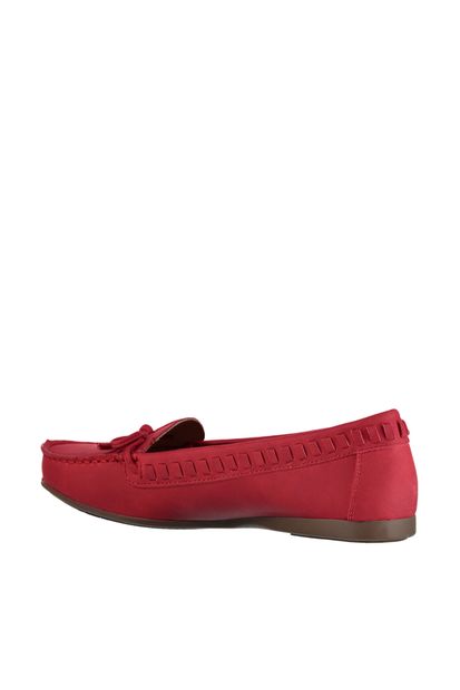 Derimod Kırmızı Kadın Loafer Ayakkabı - 4