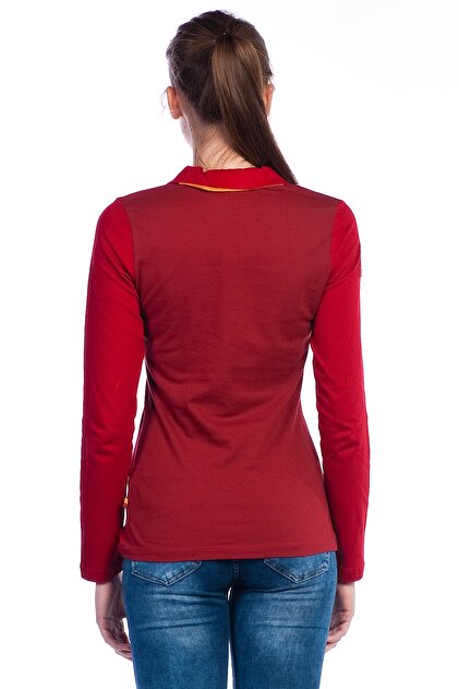 Galatasaray Galatasaray Kadın Kırmızı Polo Yaka T-Shirt - K023-K45040 - 2