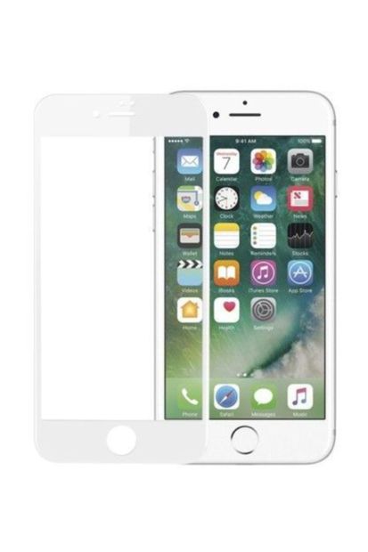 Bufalo iPhone 6/6s Kavisli 5D Cam Ekran Koruyucu Beyaz - 1