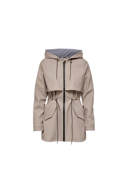 Onlrace Short Raincoat Otw Women's Casual Jacket15161241-feather-grey Gray